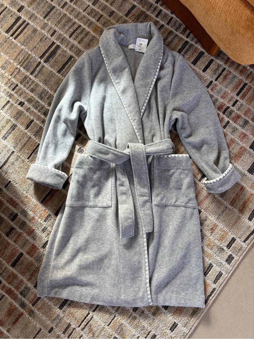 NWT Pluto Kenza Robe In Light Grey Size Small/38